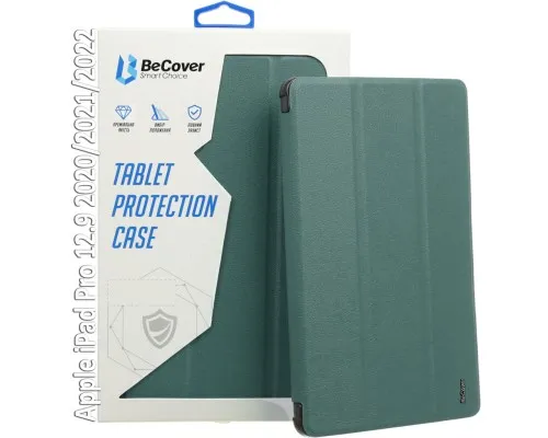 Чехол для планшета BeCover Tri Fold Soft TPU Silicone Apple iPad Pro 12.9 2020/2021/2022 Dark Green (709713)