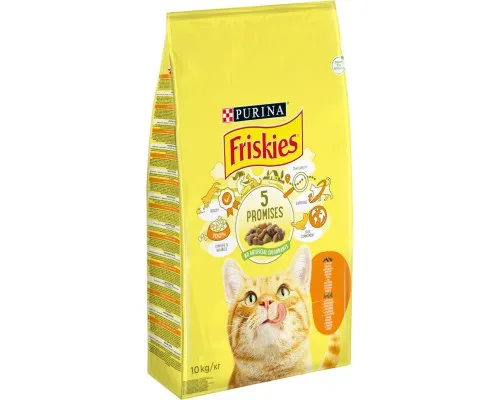 Сухой корм для кошек Purina Friskies с курицей и овощами 10 кг (5997204505101)