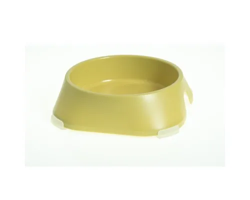 Посуд для собак Fiboo Миска з антиковзаючими накладками L жовта (FIB0119)