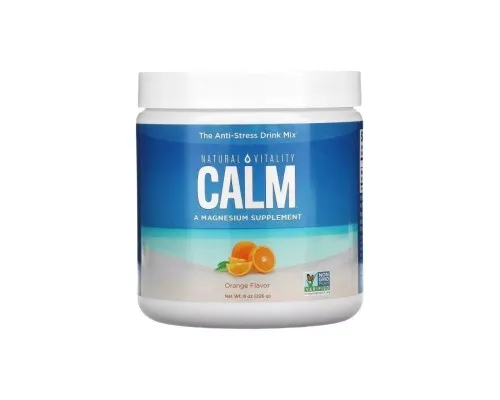 Минералы Natural Vitality Антистрессовый напиток, вкус апельсина, CALM, Orange, 226 гр (PTG-04351)