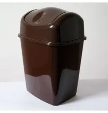 Контейнер для мусора ММ Пласт Бежевый / коричневый 14 л (ММ 14/беж/кор)