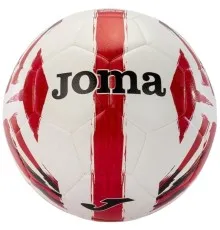 М'яч футбольний Joma Light 401244.206.5 білий, червоний Уні 5 (8445757552266)