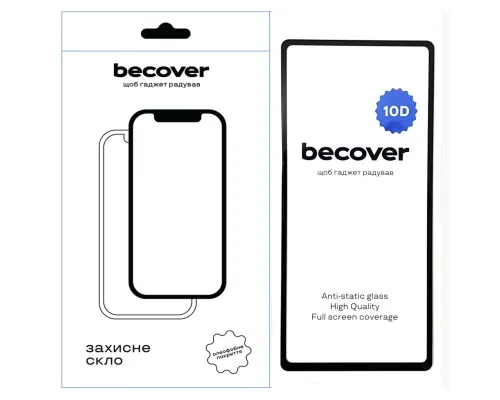 Стекло защитное BeCover Google Pixel 7a 10D Black (711490)