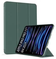 Чохол до планшета BeCover Tri Fold Soft TPU Silicone Apple iPad Pro 11" M4 2024 Dark Green (711746)