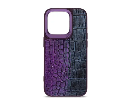 Чохол до мобільного телефона Harder Glamorous Croco Apple iPhone 14 Pro Dark Purple (ARM76771)