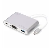 Перехідник Type-C to VGA/USB 3.0/Type-C Digitus (DA-70839)
