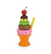 Ігровий набір Viga Toys Морозиво з фруктами. Вишенька (51322)