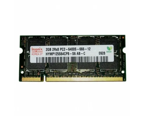 Модуль памяті для ноутбука SoDIMM DDR2 2GB 800 MHz Hynix (HYMP125S64CP8-S6)