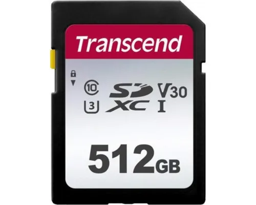 Карта памяті Transcend 512GB SDXC class 10 UHS-I (TS512GSDC300S)