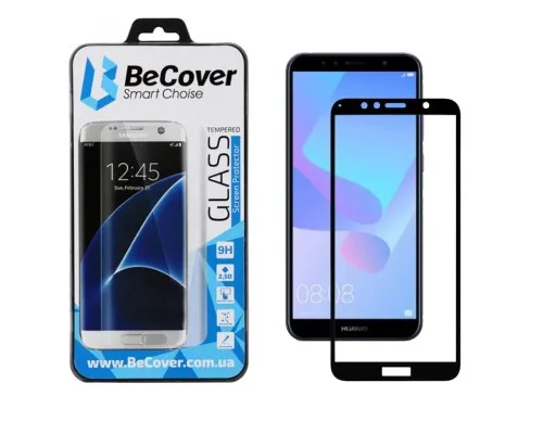 Скло захисне BeCover HUAWEI Y6 2018/ Y6 Prime 2018 Black (702232)