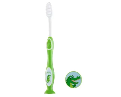 Дитяча зубна щітка Chicco Зелена (2900990799879) (09079.20.20)