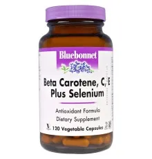 Витаминно-минеральный комплекс Bluebonnet Nutrition Бета-Каротин, C, Е+Селен, Beta Carotene, C, E Plus Selenium, (BLB-00322)