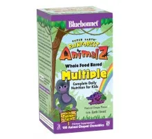 Мультивітамін Bluebonnet Nutrition Мультивітаміни для Дітей, Смак Винограду, Rainforest Animalz (BLB-00187)