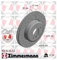 Гальмівний диск ZIMMERMANN 150.3434.52