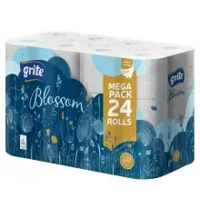 Туалетная бумага Grite Blossom 3 слоя 24 рулона (4770023348712/4770023346763)