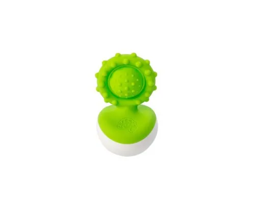 Погремушка Fat Brain Toys прорезыватель-неваляшка dimpl wobl зеленый (F2173ML)