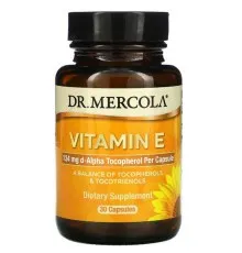 Вітамін Dr. Mercola Вітамін E, Vitamin E, 30 капсул (MCL-01508)