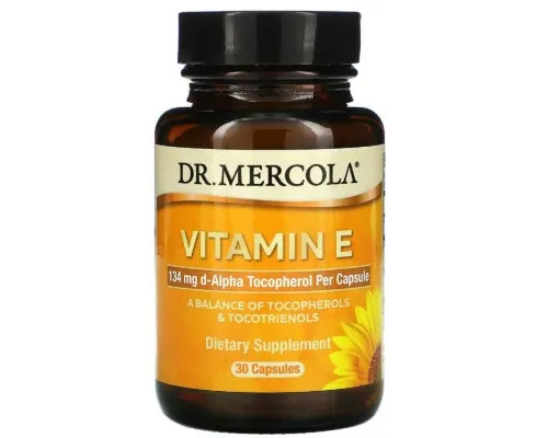 Витамин Dr. Mercola Витамин E, Vitamin E, 30 капсул (MCL-01508)