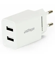Зарядное устройство EnerGenie USB 2.1A, white (EG-U2C2A-03-W)