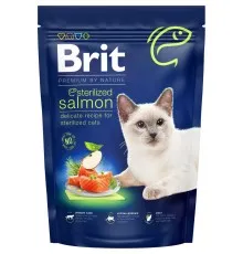 Сухой корм для кошек Brit Premium by Nature Cat Sterilized Salmon 800 г (8595602553099)