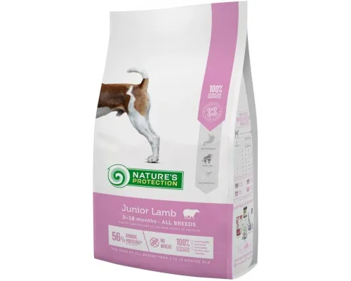 Сухий корм для собак Natures Protection Junior Lamb All breeds 2 кг (NPS45746)