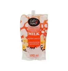 Рідке мило Dolce Vero Vanilla Milk з молочними протеїнами дой-пак 500 мл (4820091146939)