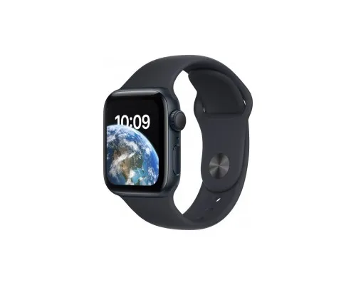 Смарт-часы Apple Watch SE 2022 GPS 40mm Midnight Aluminium Case with Midnight Sport Band - Regular (MNJT3UL/A)