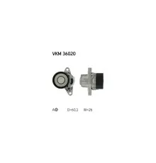 Натяжитель ремня с роликом SKF VKM 36020