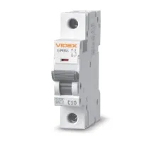 Автоматичний вимикач Videx RS6 RESIST 1п 10А 6кА С (VF-RS6-AV1C10)