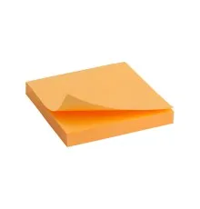 Бумага для заметок Axent с клейким слоем неоновый оранжевый 75х75мм, 100 листов (D3414-15)