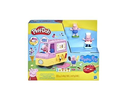 Набор для творчества Hasbro Play-Doh Машинка с мороженым Свинки Пеппы (F3597)