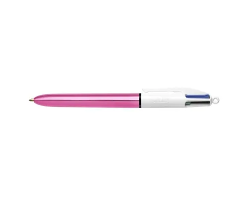Ручка масляная Bic 4 in 1 Colours Shine Pink розовая (bc982875)