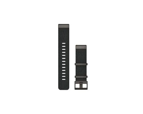 Ремінець до смарт-годинника Garmin MARQ, QuickFit 22m, Jacquard-weave Nylon Strap, Heathered Black (010-12738-03)