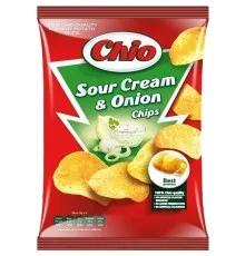 Чіпси Chio Chips зі смаком цибулі та сметани 75 г (5997312700672)