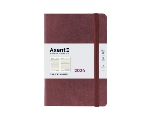 Тижневик Axent 2024 Partner Soft Nuba 145 х 210, сливовий (8817-24-58-A)