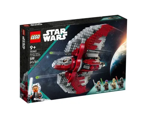 Конструктор LEGO Star Wars Шатл джедаїв T-6 Асоки Тано 601 деталь (75362)