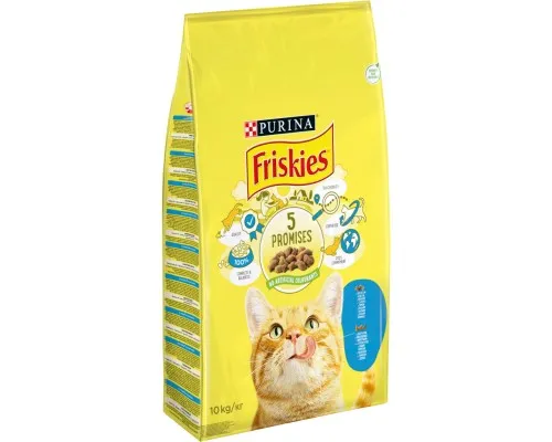 Сухой корм для кошек Purina Friskies со вкусом лосося и овощей 10 кг (5997204515469)