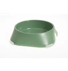 Посуда для собак Fiboo Миска с антискользящими накладками L зеленая (FIB0117)