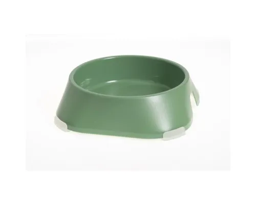 Посуд для собак Fiboo Миска з антиковзаючими накладками L зелена (FIB0117)