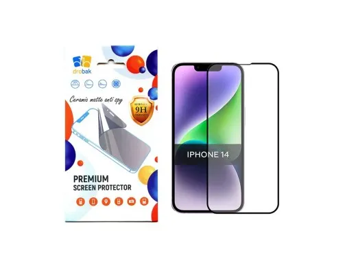 Скло захисне Drobak Matte Ceramics Anty Spy Apple iPhone 14 Plus (535329)