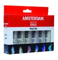 Акриловые краски Royal Talens Amsterdam Standard 6 перламутровых цветов по 20 мл (8712079398798)