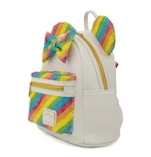 Рюкзак шкільний Loungefly Disney - Minnie Mouse Sequined Rainbow Mini Backpack (WDBK1659)