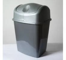 Контейнер для сміття ММ Пласт Металік 14 л (ММ 14/металік)