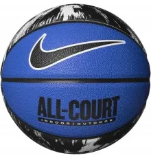 Мяч баскетбольный Nike Everyday All Court 8P Graphic Deflated синій, чорний, білий Уні 7 N.100.4370.455.07 (887791758156)