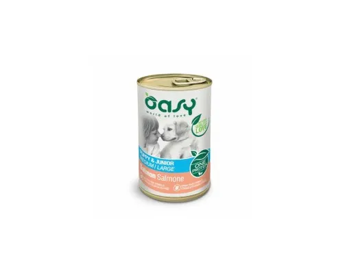 Консервы для собак OASY One Protein Formula Puppy & Junior Medium/Large с лососем 400 г (8053017344508)