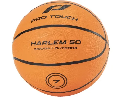 М'яч баскетбольний Pro Touch Harlem 50 80975474 чорно-помаранчовий Уні 7 (7613211920857)