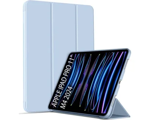 Чохол до планшета BeCover Tri Fold Soft TPU Silicone Apple iPad Pro 11" M4 2024 Light Blue (711748)