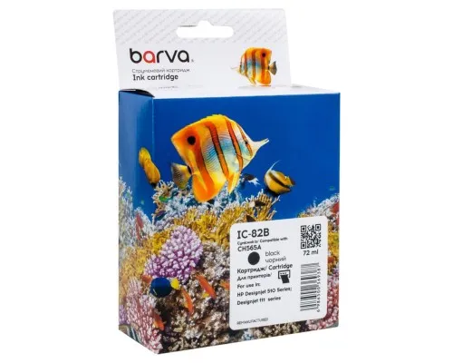 Картридж Barva HP 82 (CH565A) 3200 арк, black (IC-82B)