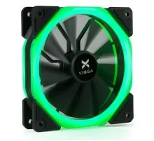 Кулер до корпусу Vinga LED fan-02 green