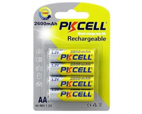 Аккумулятор PkCell AA R6 NiMH 2600mAh * 4 (PC/AA2600-4B)